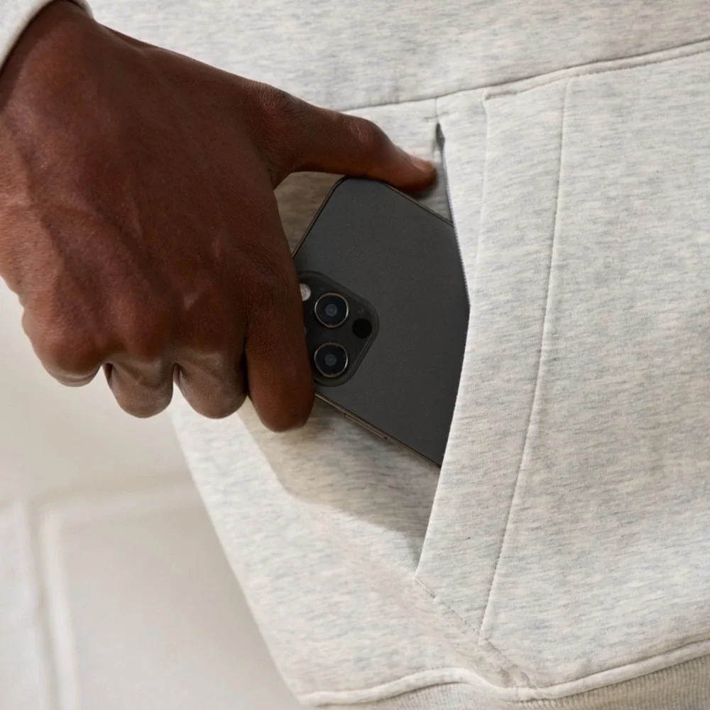 Abercrombie & Fitch YPB neoKNIT MAX Full-Zip Hoodie gray men’s unisex sz Small - Picture 2 of 13